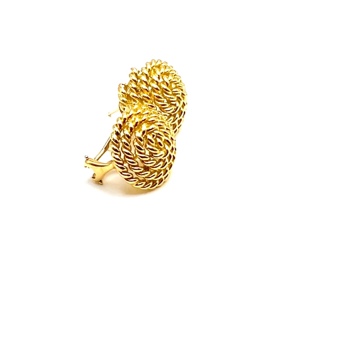 Rare! Authentic Vintage Tiffany & Co 18k Yellow Gold Large Coiled Rope Earrings: Rare! Authentic Vintage Tiffany & Co 18k Yellow Gold Large Coiled Rope Earrings About This Piece: These rare and authentic vintage earrings from Tiffany & Co. are crafted from 18k yellow gold and feat