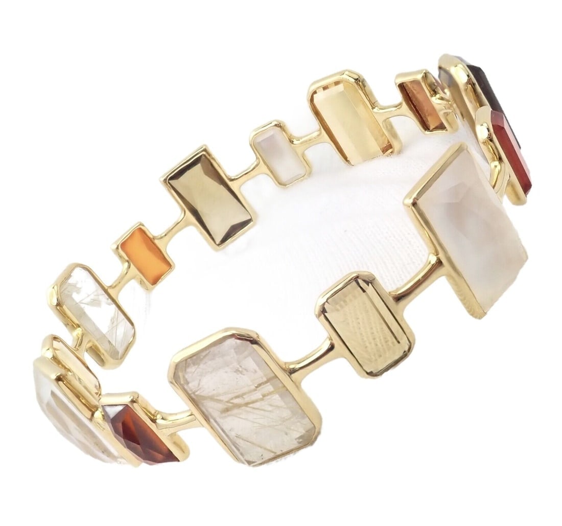 Rare! Ippolita 18k Yellow Gold Large Quartz Newport Rock Candy Bracelet: Rare! Ippolita 18k Yellow Gold Large Quartz Newport Rock Candy Bracelet Rare! Ippolita 18k Yellow Gold Large Quartz Newport Rock Candy Bracelet Product Description About This Piece: Metal: 18k Yellow