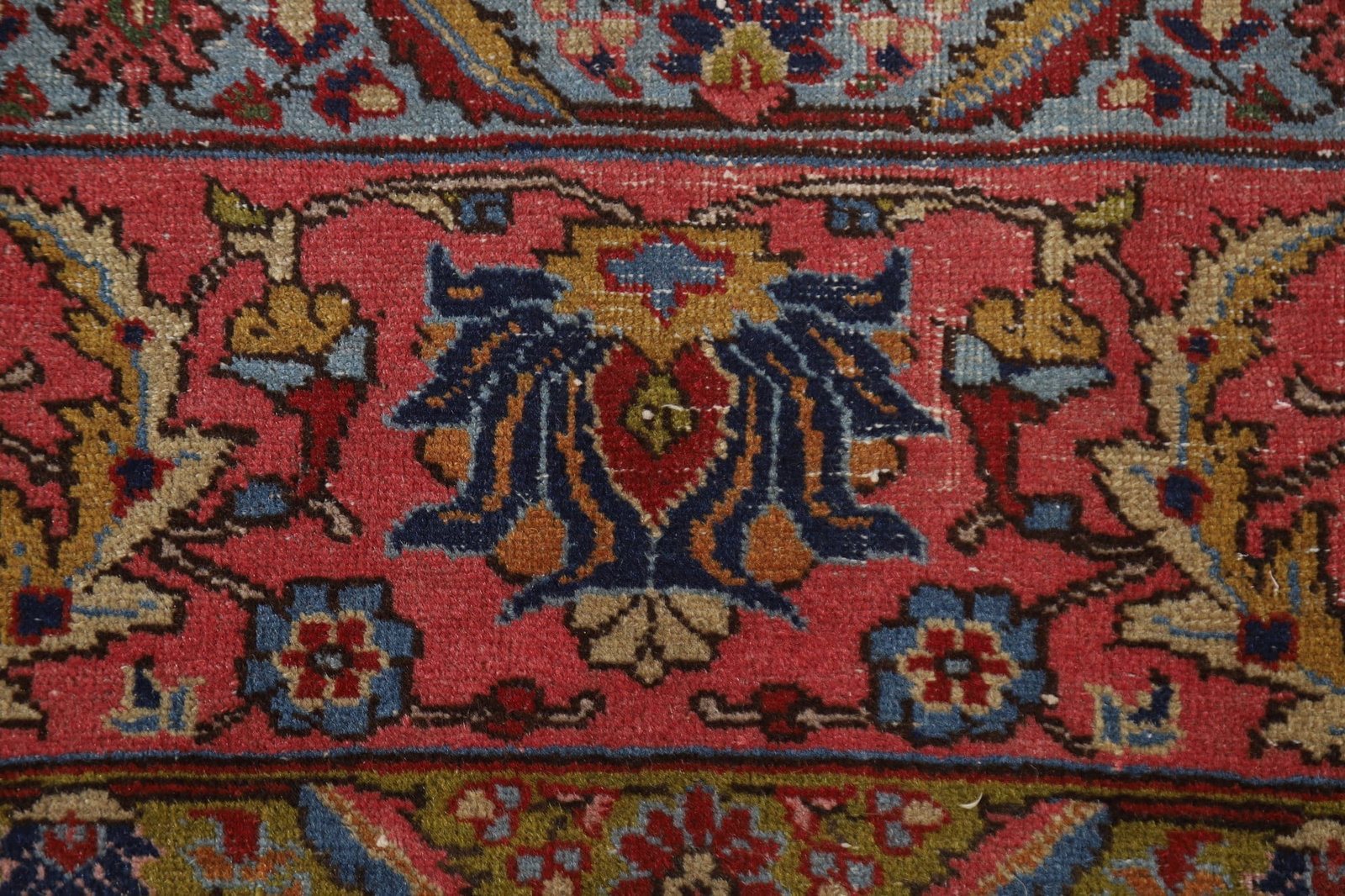 Antique Vegetable Dye Tabriz Persian Area Rug 8x11 - 13