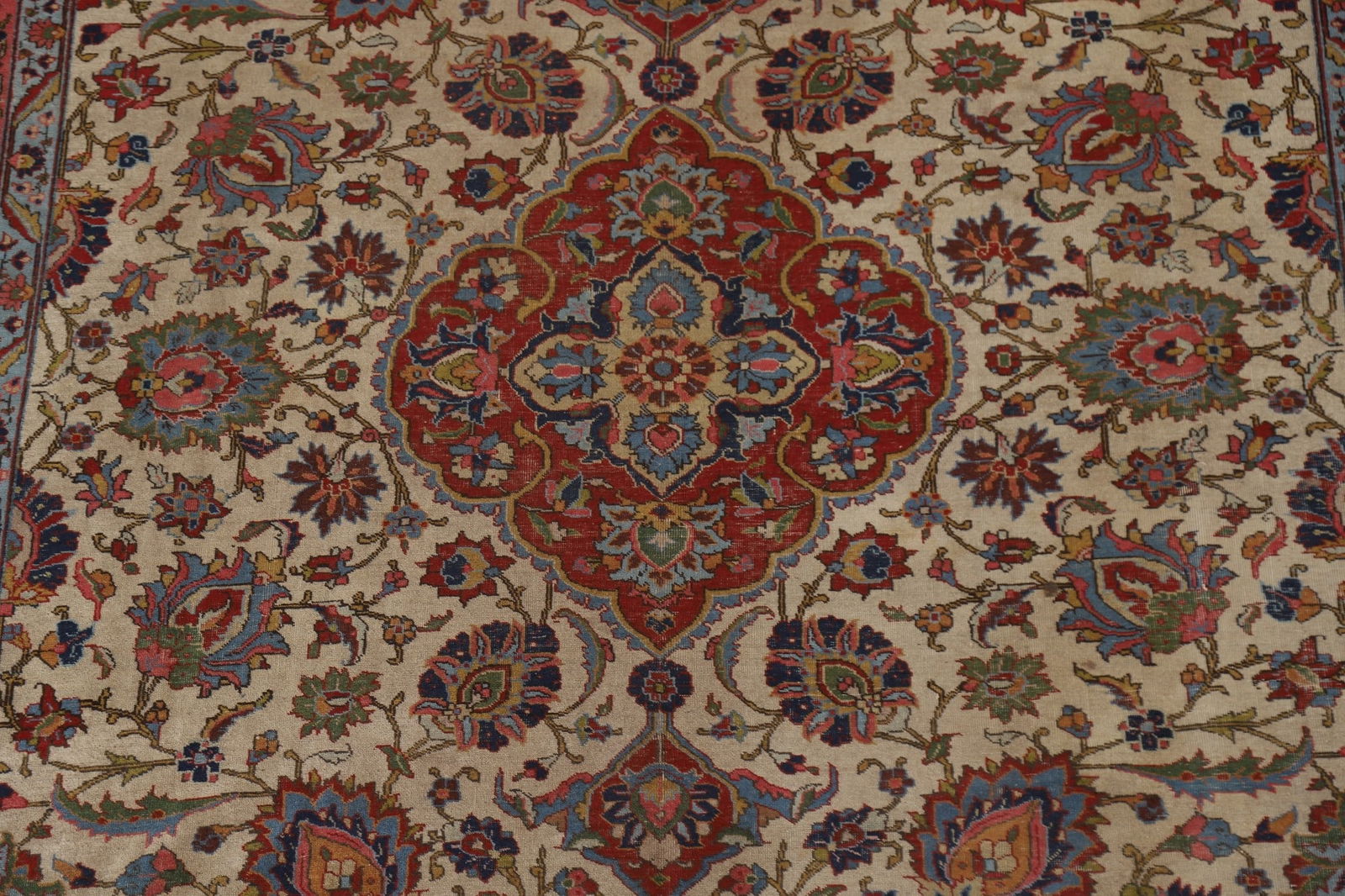 Antique Vegetable Dye Tabriz Persian Area Rug 8x11 - 5