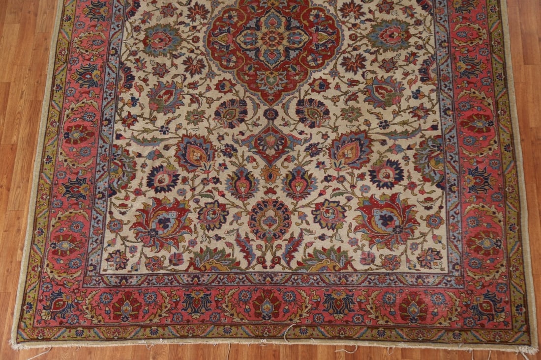Antique Vegetable Dye Tabriz Persian Area Rug 8x11 - 6