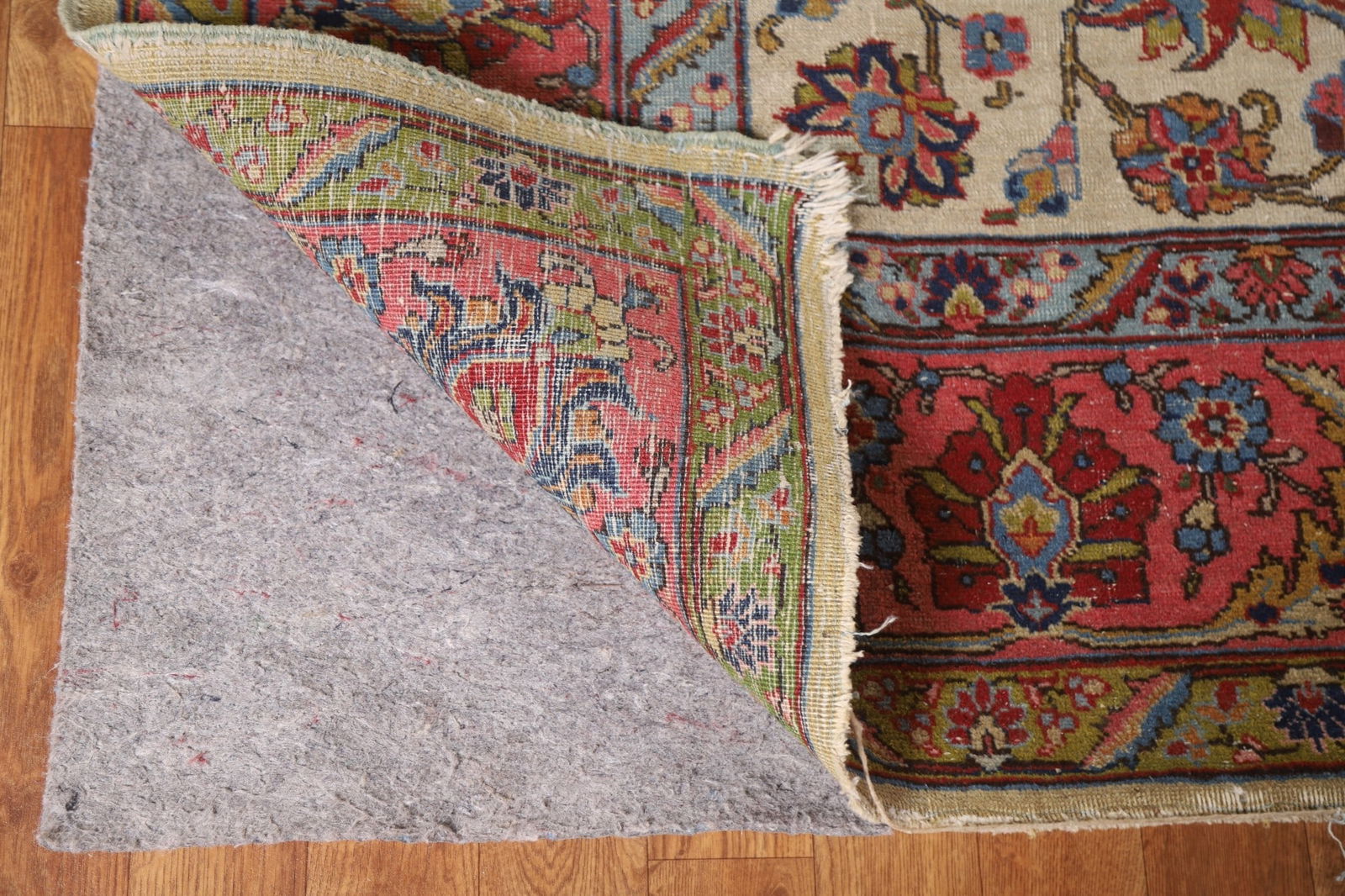 Antique Vegetable Dye Tabriz Persian Area Rug 8x11 - 8