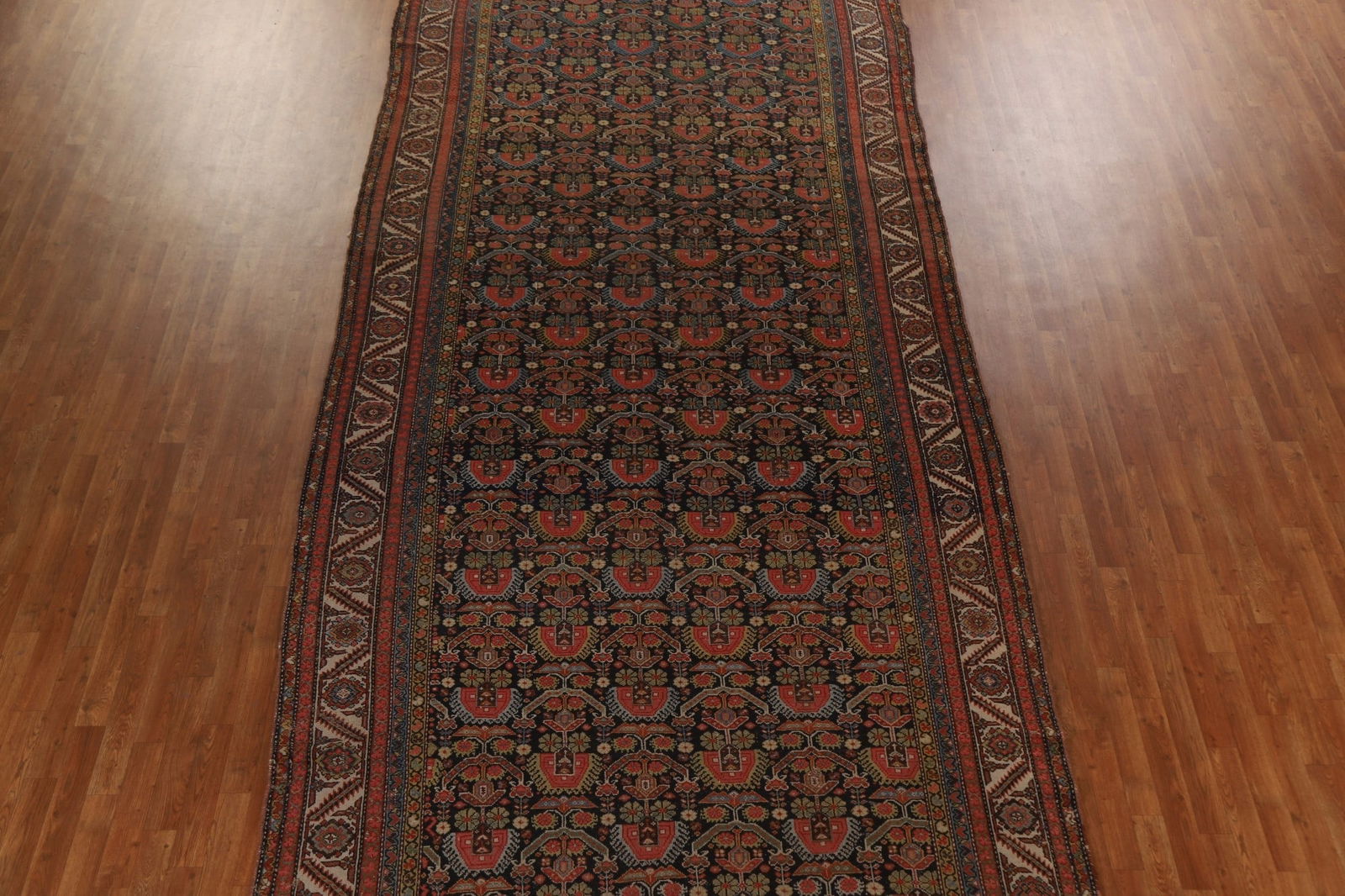 Pre-1900 Antique Malayer Vegetable Dye Persian Rug 7x20 - 4