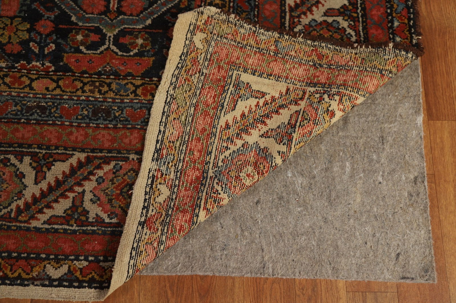 Pre-1900 Antique Malayer Vegetable Dye Persian Rug 7x20 - 8