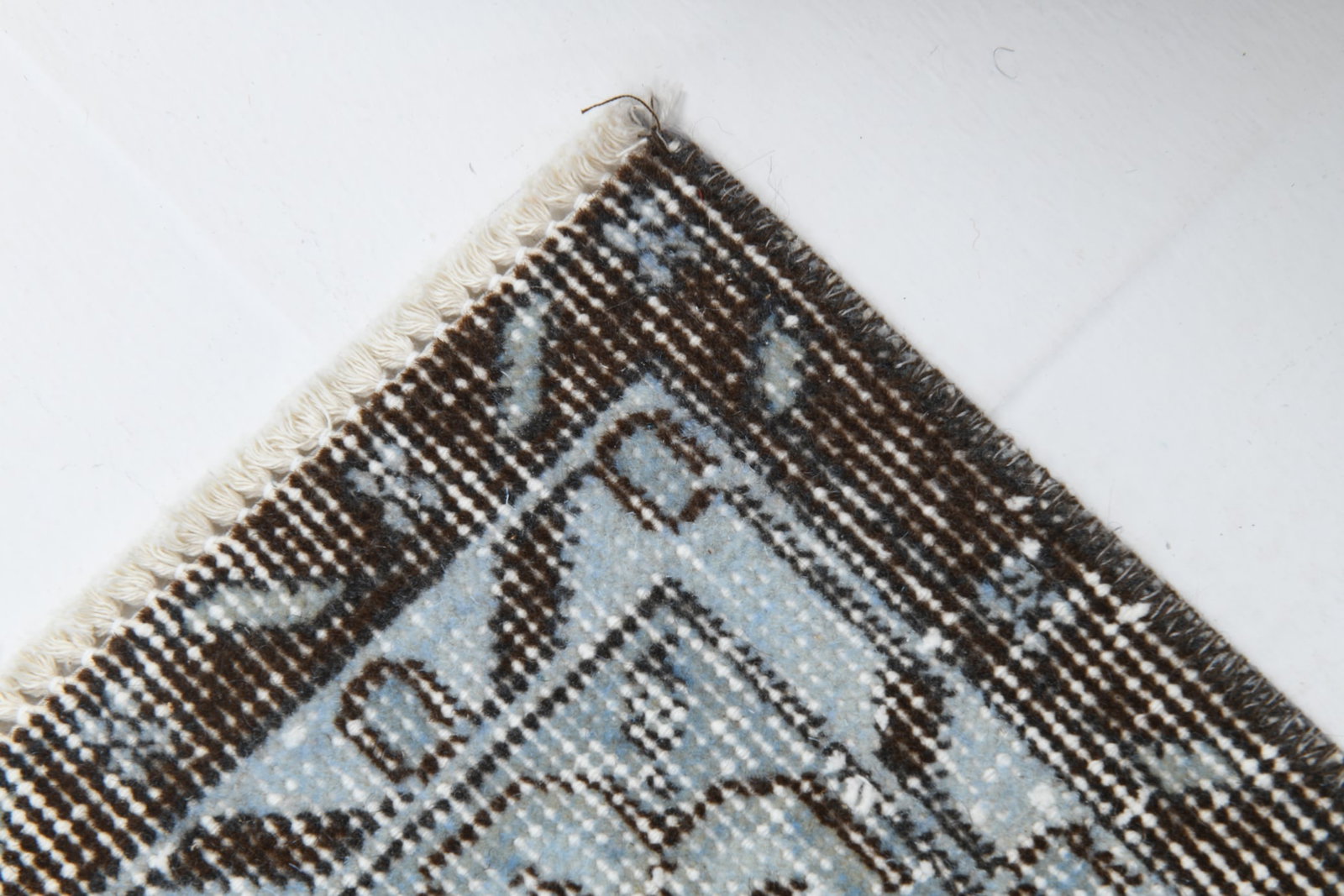 4'11'' x 8'6'' Handmade Vintage Wool Rug - 5012 - 12