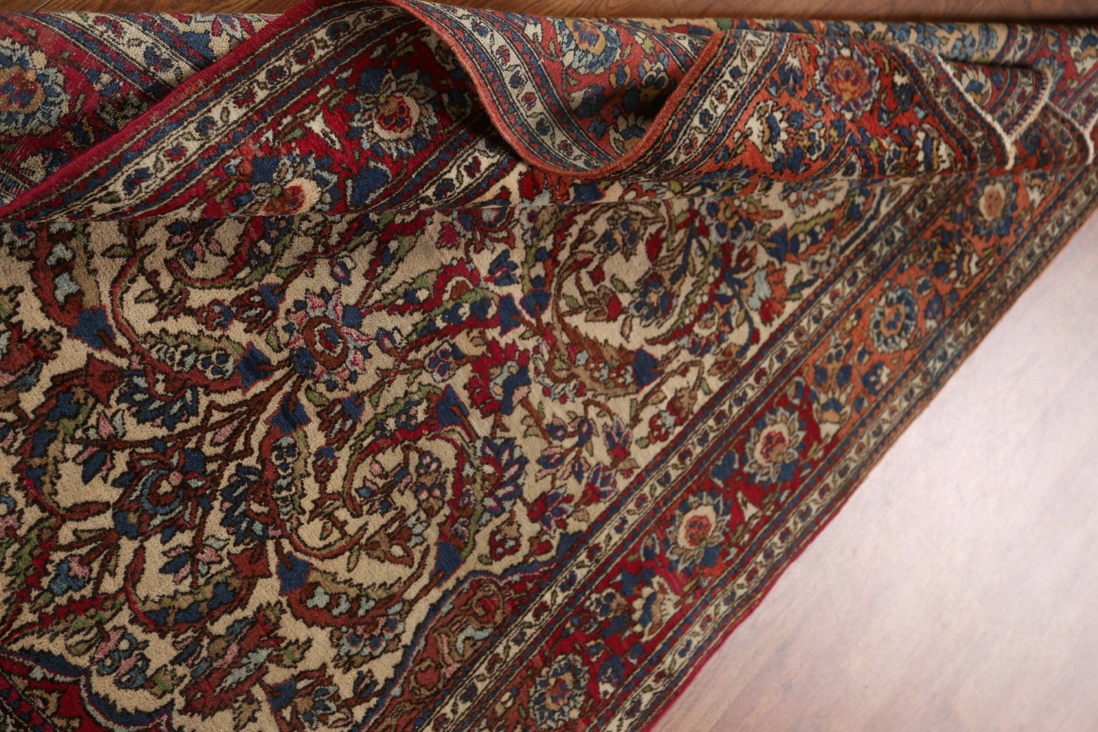 Antique Vegetable Dye Kerman Persian Area Rug 3x5 - 17