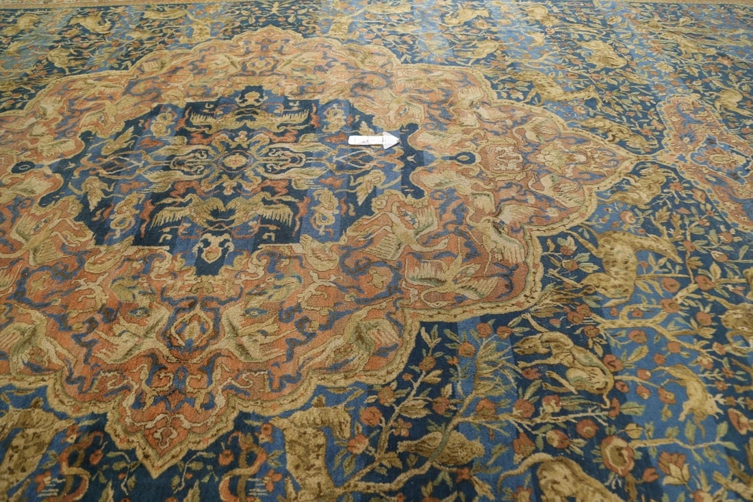 Pre-1900 Antique Palace Size Sultanabad Persian Rug 14x27 - 16