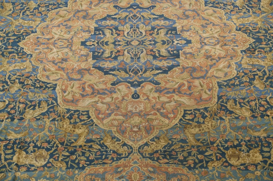 Pre-1900 Antique Palace Size Sultanabad Persian Rug 14x27 - 5