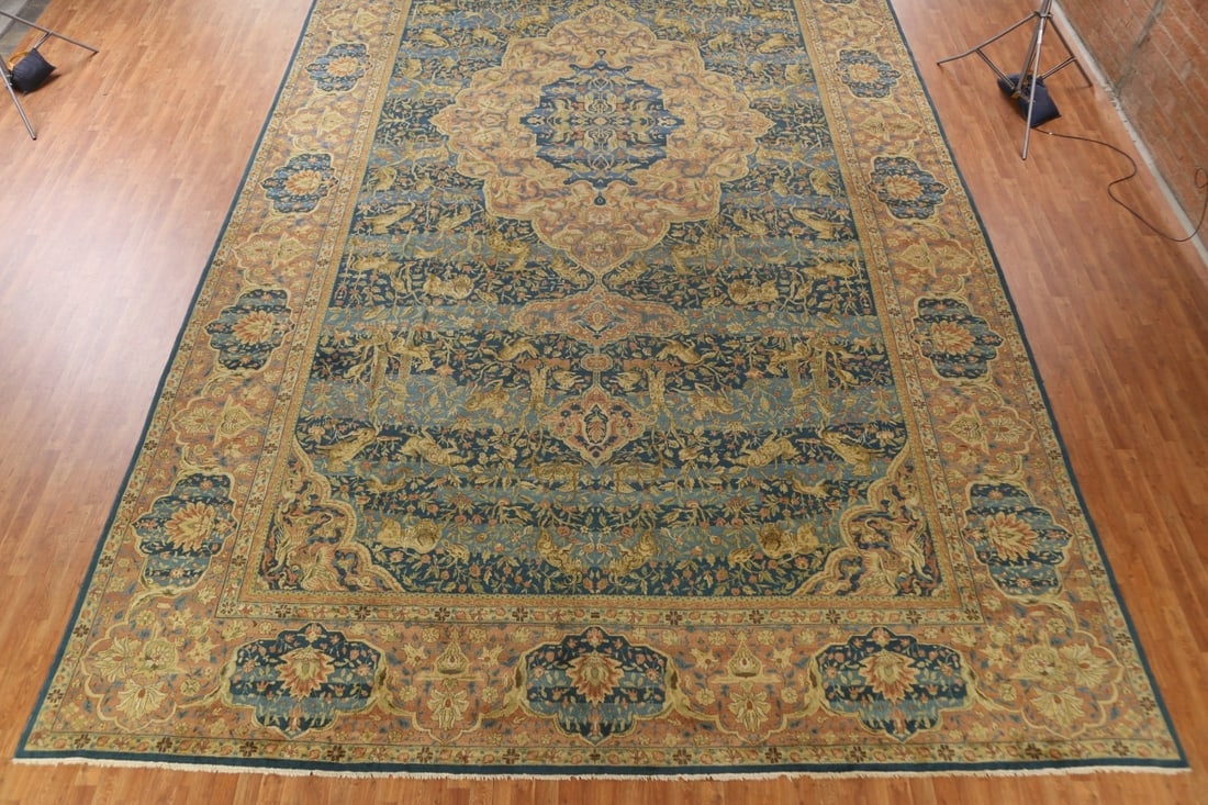 Pre-1900 Antique Palace Size Sultanabad Persian Rug 14x27 - 6
