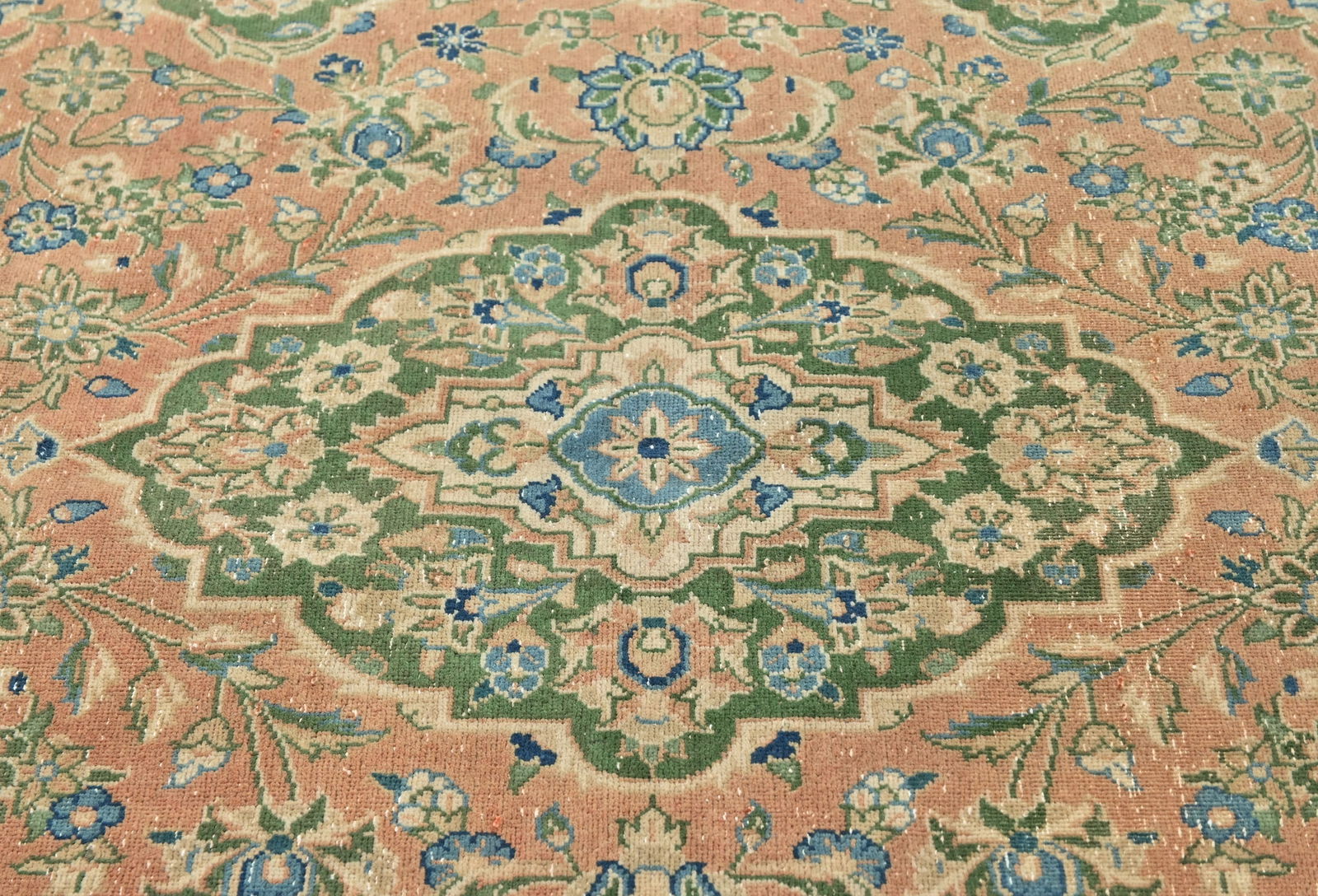 Semi Antique Floral Classic 5X8 Vintage Oriental Rug - 6