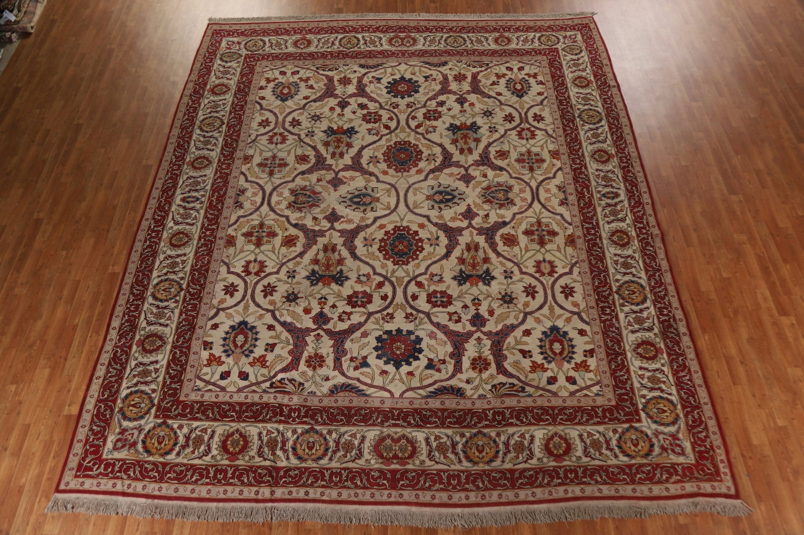 Pre-1900 Antique Kerman Lavar Vegetable Dye Persian Rug 12x14 - 18