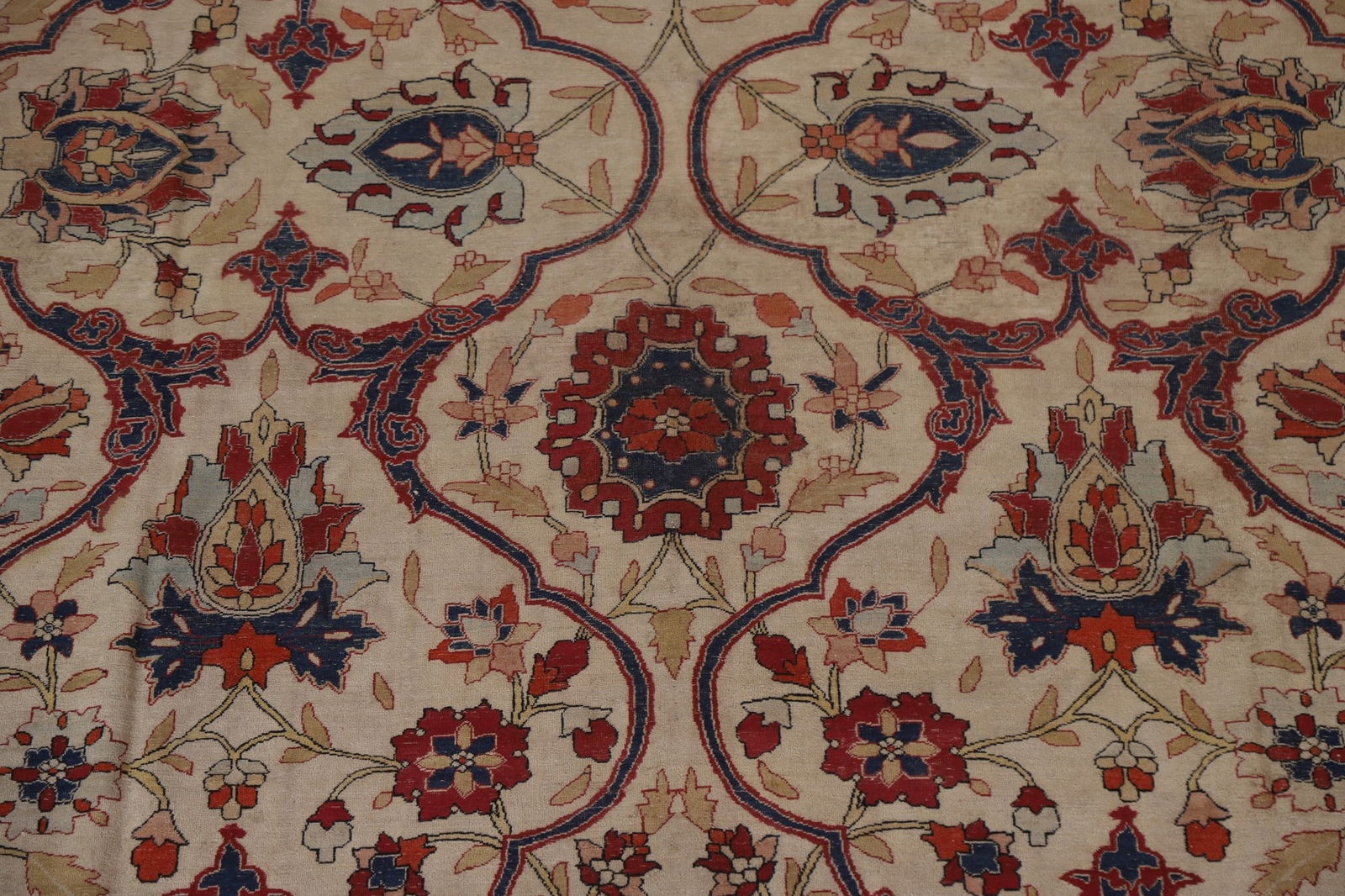 Pre-1900 Antique Kerman Lavar Vegetable Dye Persian Rug 12x14 - 5