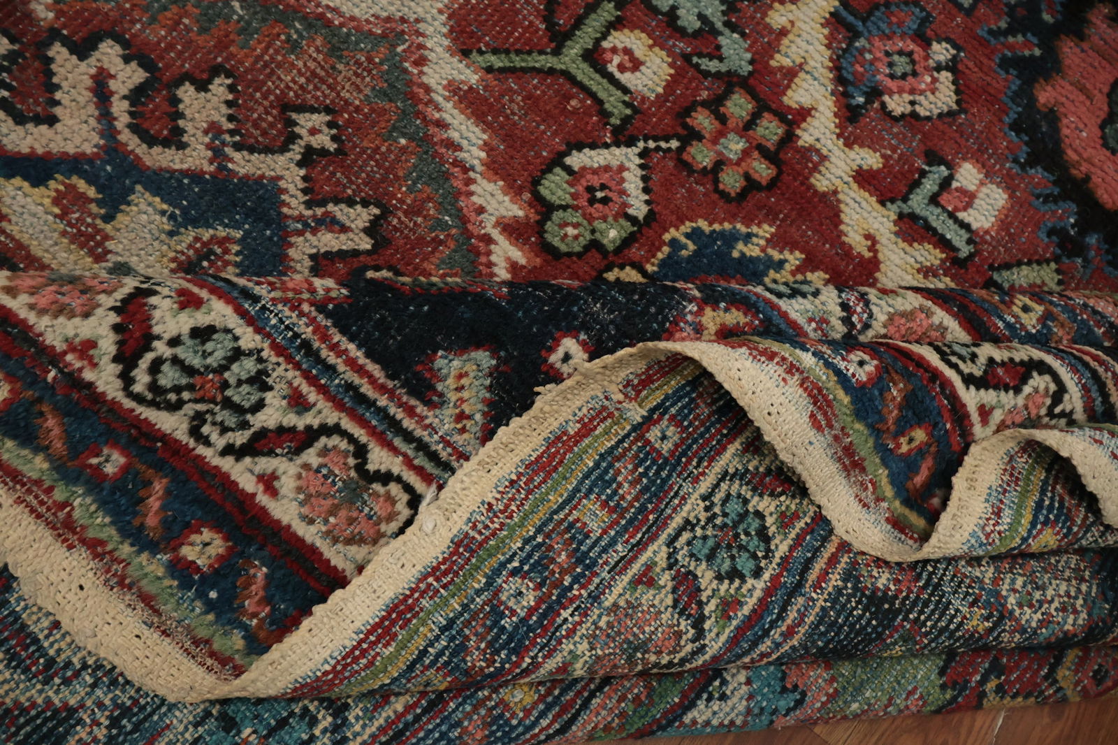 Antique Vegetable Dye Mahal Persian Area Rug 9x12 - 16