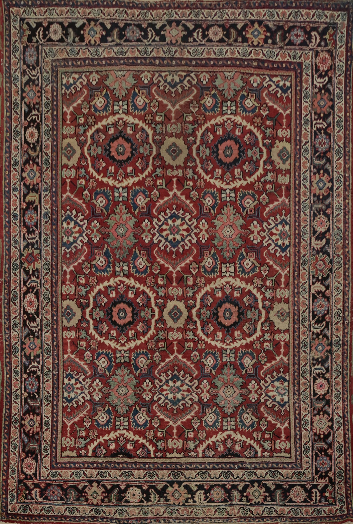 Antique Vegetable Dye Mahal Persian Area Rug 9x12 (1 of 18)