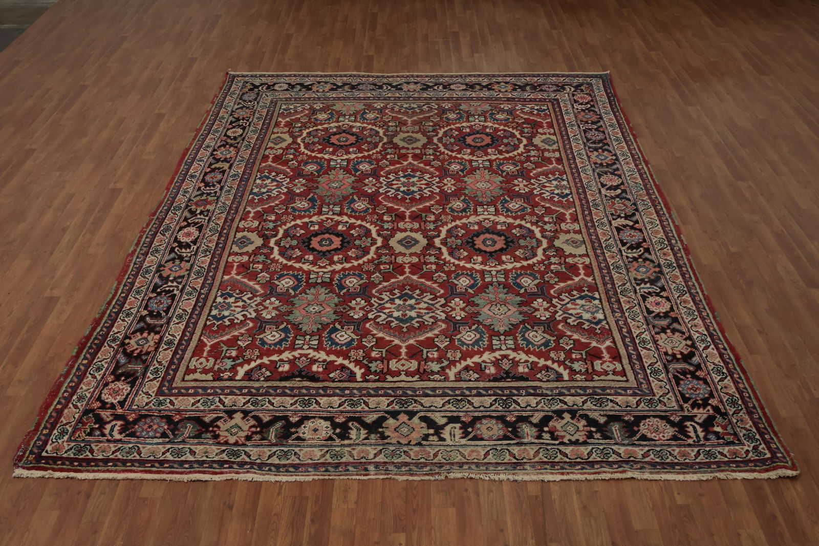 Antique Vegetable Dye Mahal Persian Area Rug 9x12 - 2