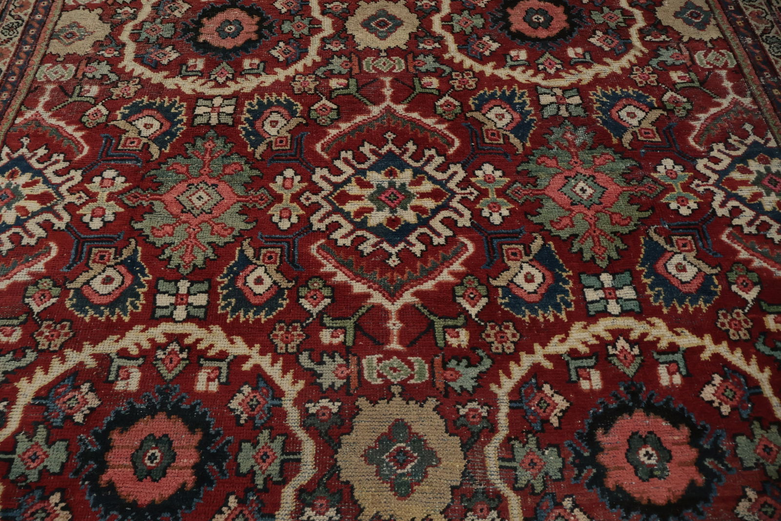 Antique Vegetable Dye Mahal Persian Area Rug 9x12 - 6