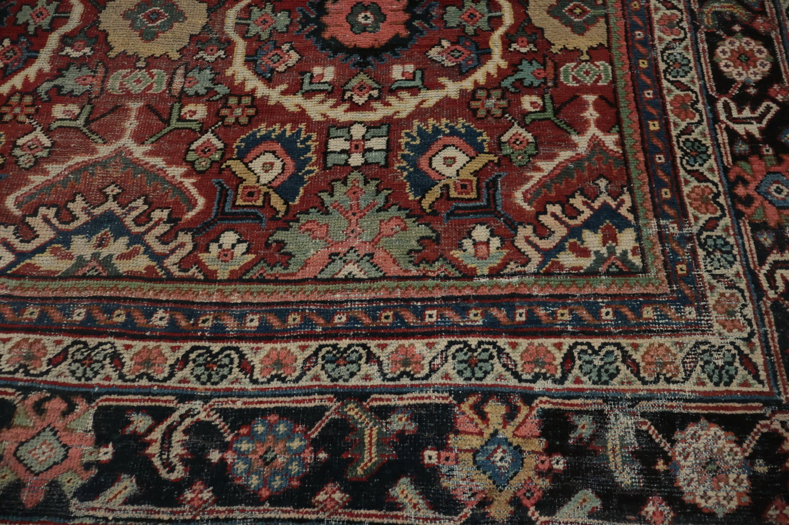 Antique Vegetable Dye Mahal Persian Area Rug 9x12 - 7
