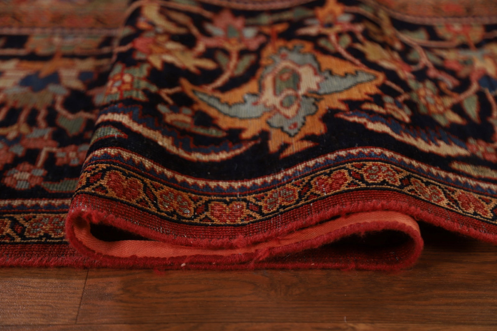 Pre-1900 Antique Sarouk Farahan Persian Vegetable Dye Rug 10x13 - 15