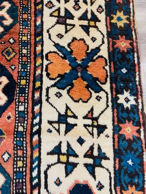 Antique kazak Caucasian rug-3331 - 6