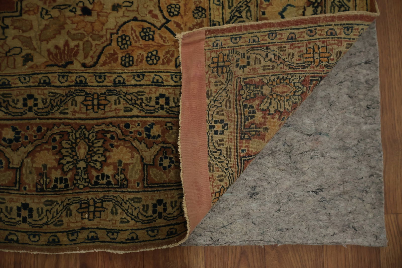 Pre-1900 Antique Vegetable Dye Tabriz Haj Jalili Persian Rug 4x6 - 6