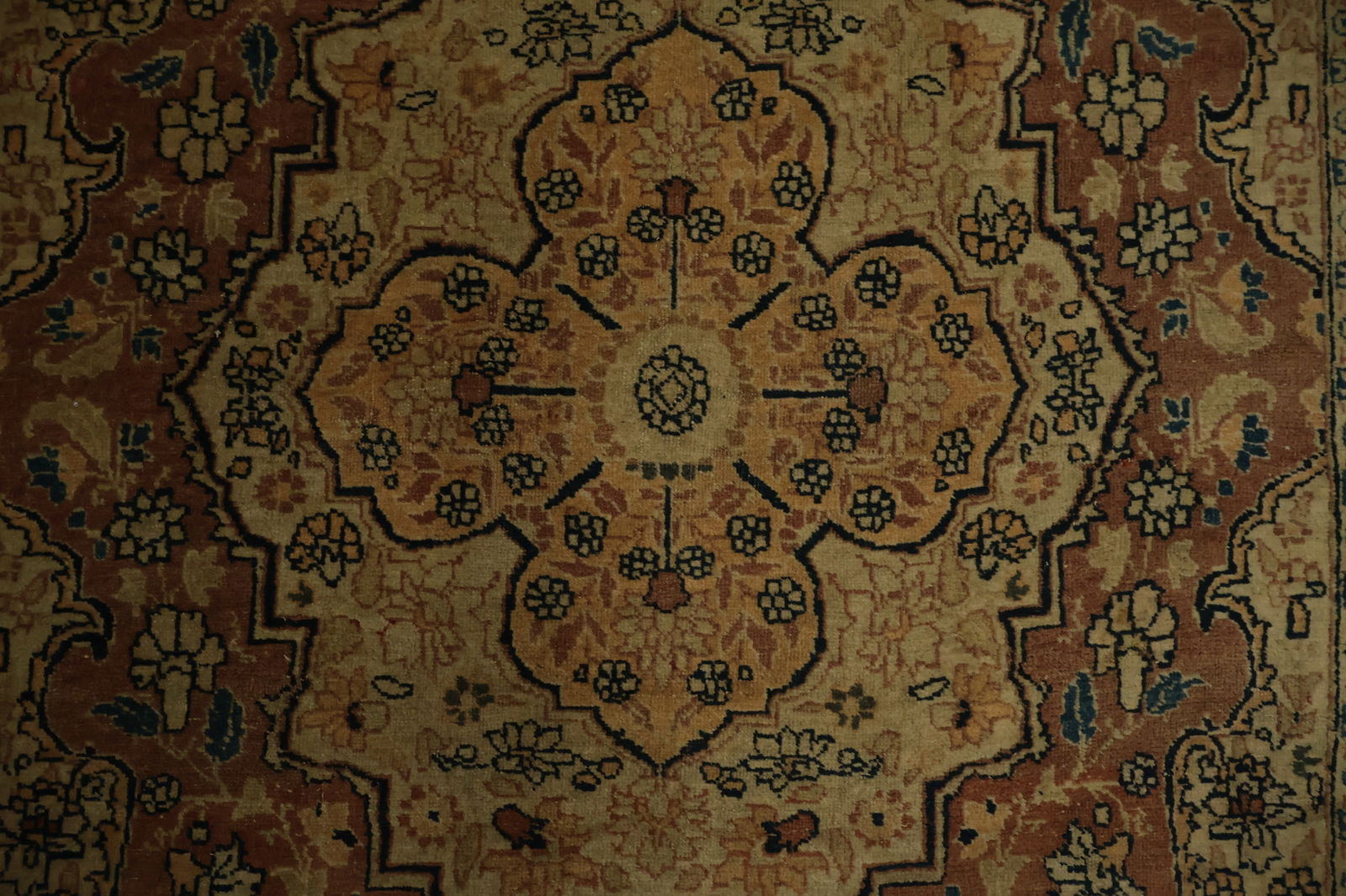 Pre-1900 Antique Vegetable Dye Tabriz Haj Jalili Persian Rug 4x6 - 7