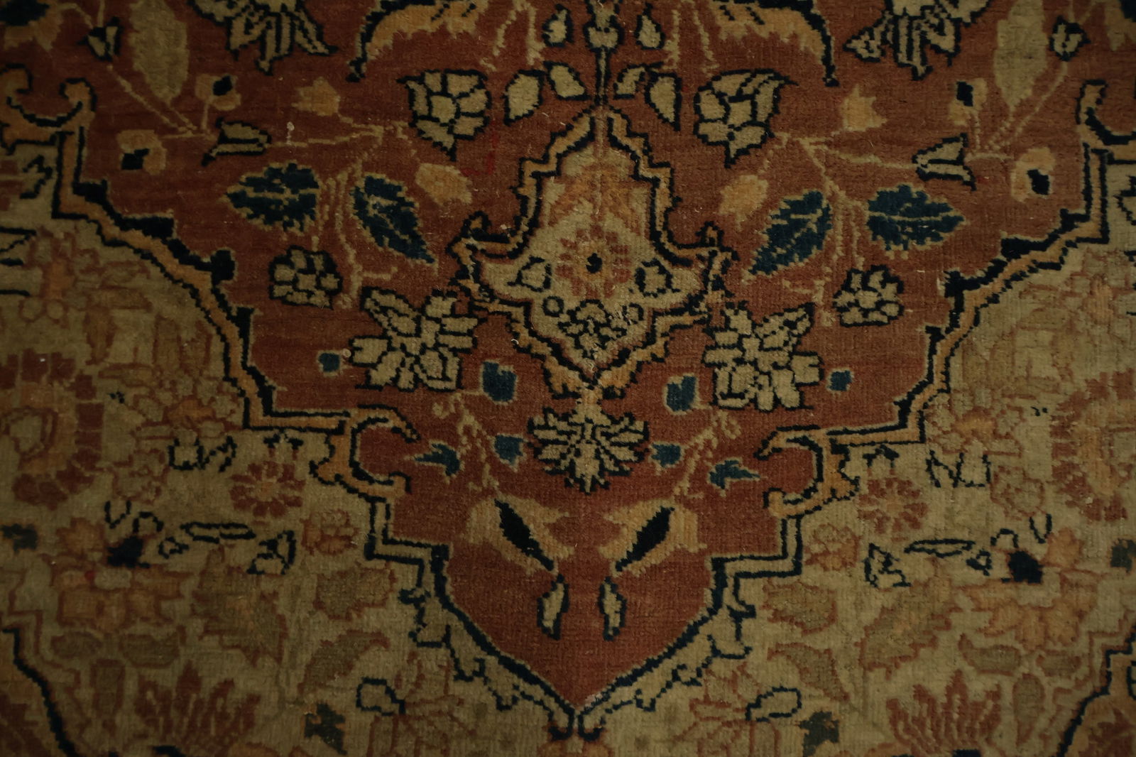 Pre-1900 Antique Vegetable Dye Tabriz Haj Jalili Persian Rug 4x6 - 8