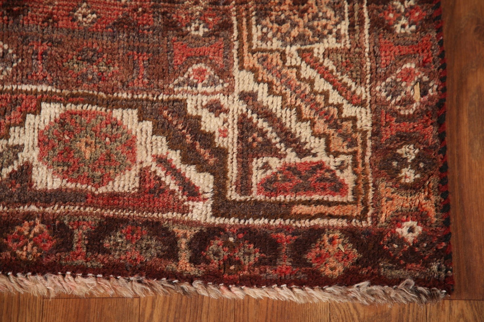 Antique Vegetable Dye Qashqai Persian Rug 5x6 - 7