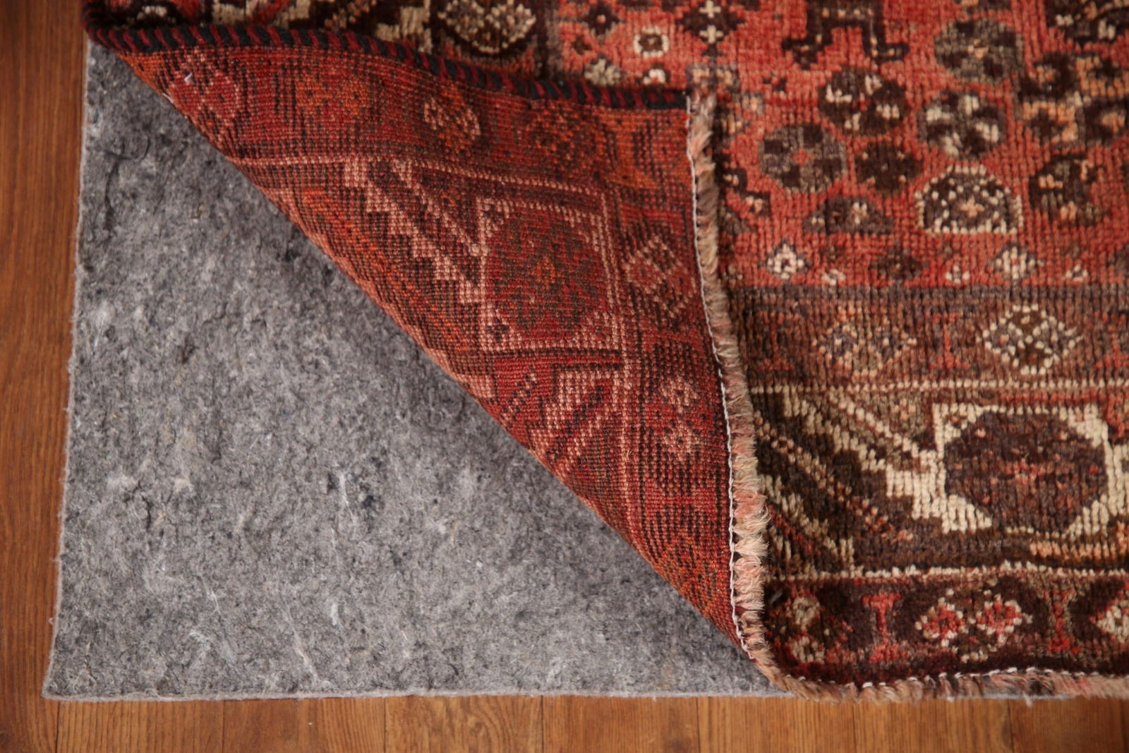 Antique Vegetable Dye Qashqai Persian Rug 5x6 - 8