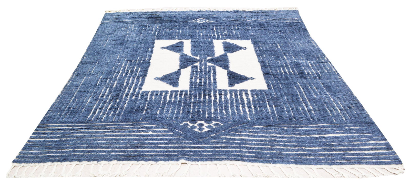 HAND KNOTTED WOOL ANTIQUES RUG - 2