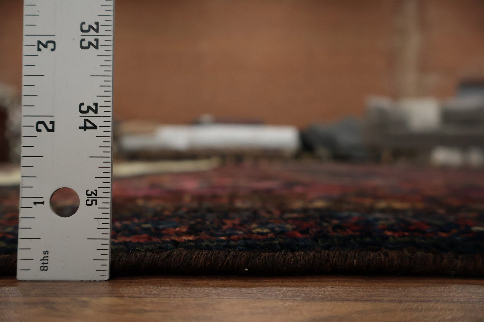 Pre-1900 Antique Bibikabad Persian Vegetable Dye Rug 12x22 - 19