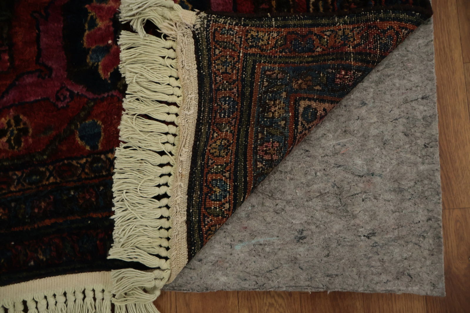 Pre-1900 Antique Bibikabad Persian Vegetable Dye Rug 12x22 - 5