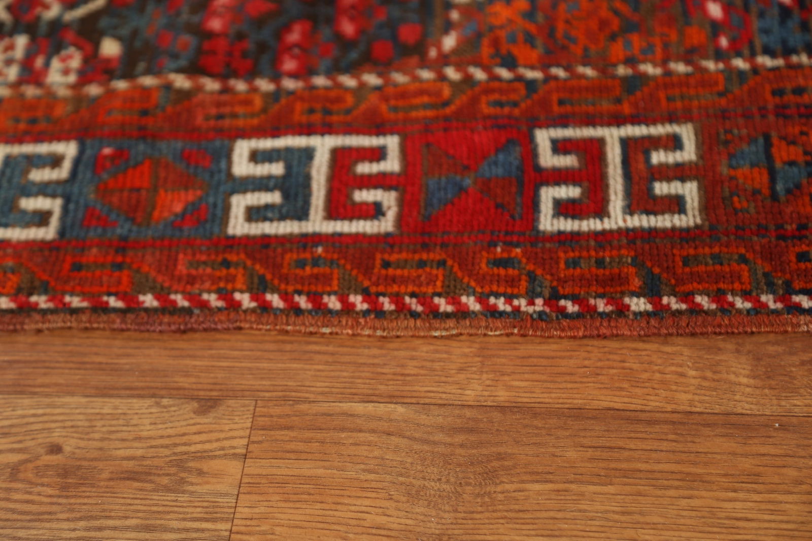 Pre-1900 Antique Kazak Vegetable Dye Oriental Rug 4x7 - 19