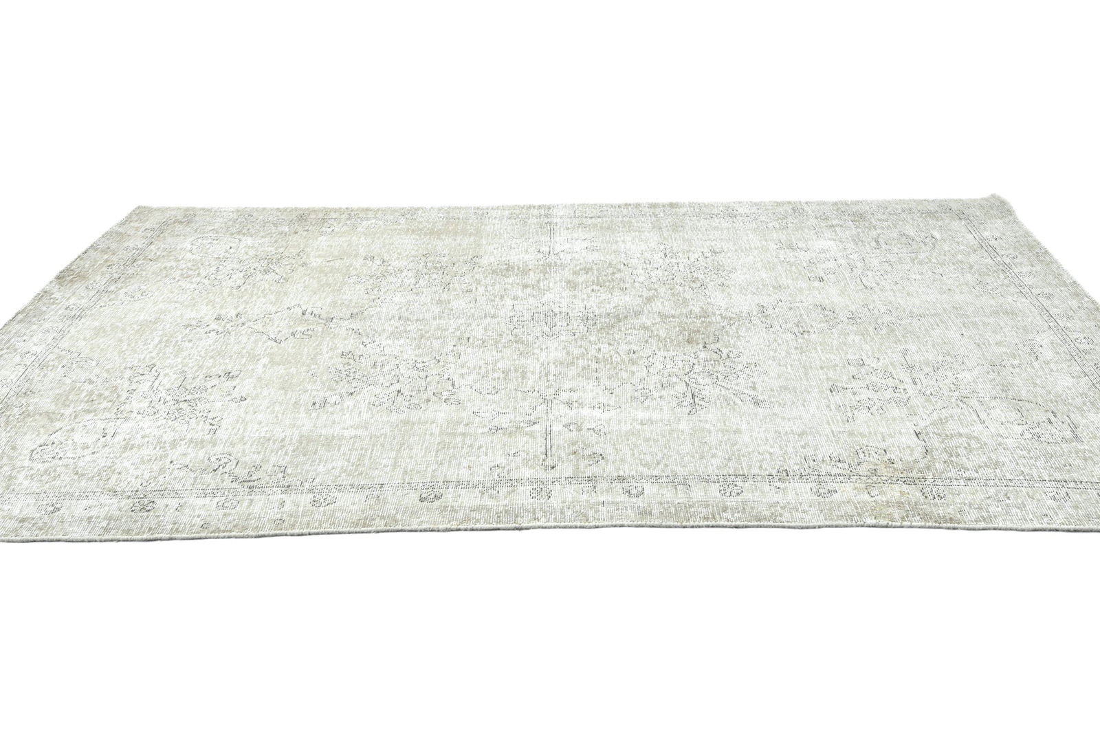 Antique Floral Traditional 5X9 Distressed Vintage Oriental Rug - 4