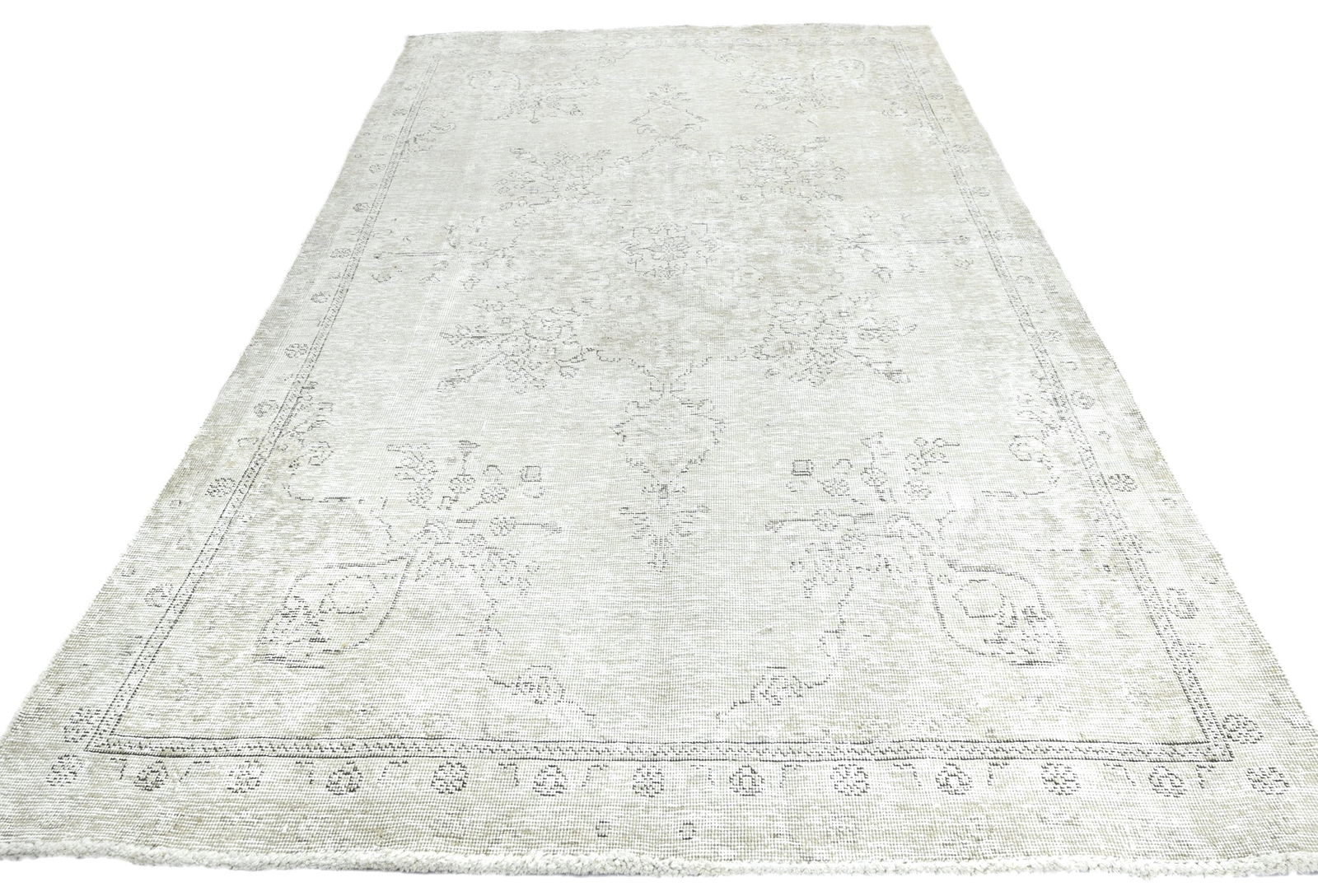 Antique Floral Traditional 5X9 Distressed Vintage Oriental Rug - 9