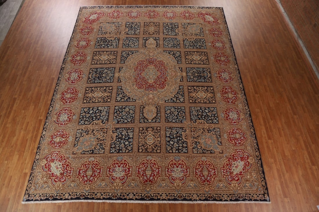 Palace Size Antique Kerman Persian Rug 13x16 - 3