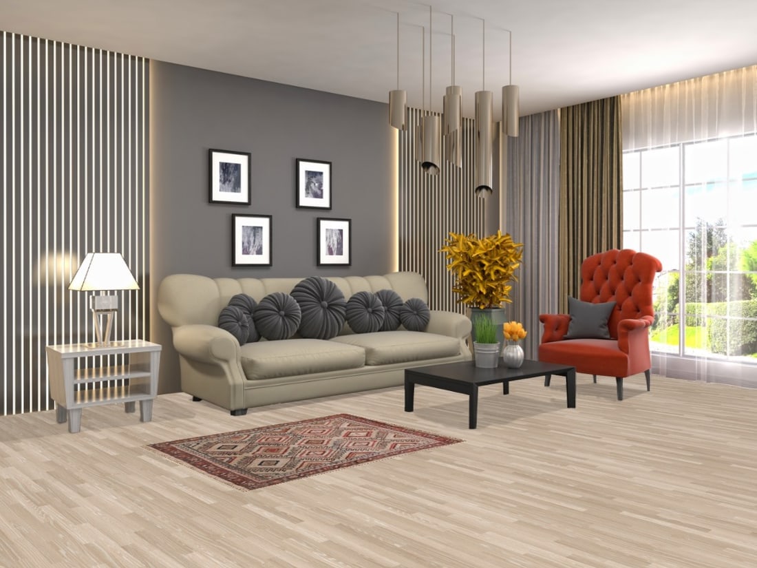 Antique Vegetable Dye Sultanabad Persian Rug 3x4 - 2