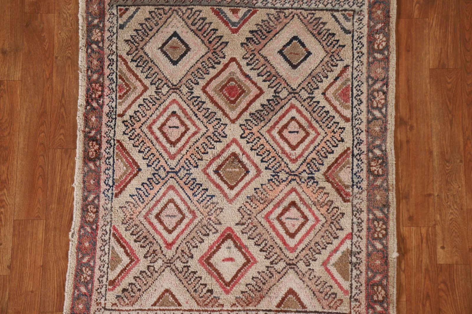 Antique Vegetable Dye Sultanabad Persian Rug 3x4 - 4