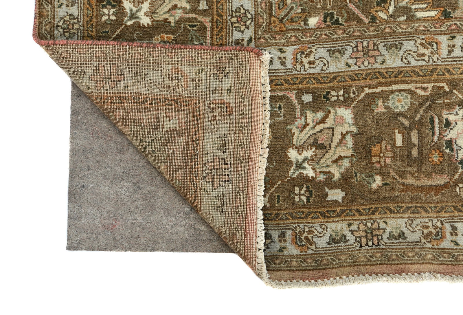 Light Peach Semi Antique Classic Floral 10X13 Vintage Oriental Rug - 13