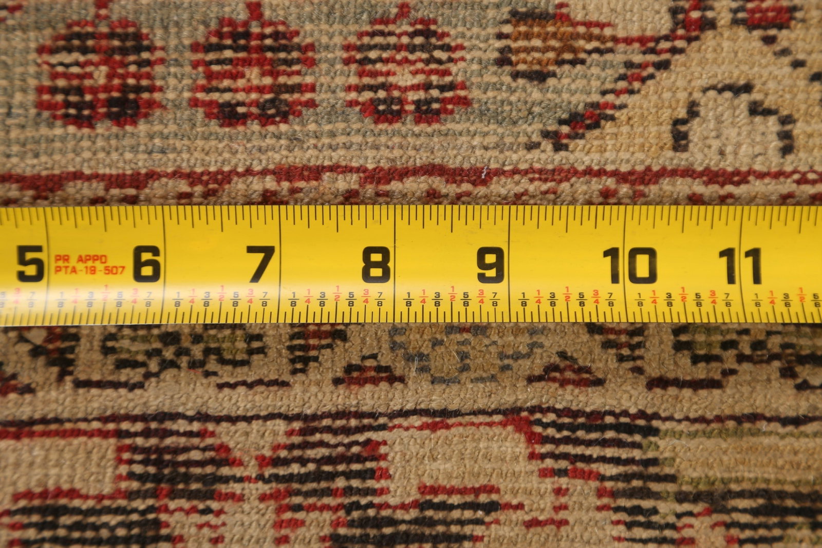 Pre-1900 Antique Vegetable Dye Oushak Turkish Rug 4x6 - 20