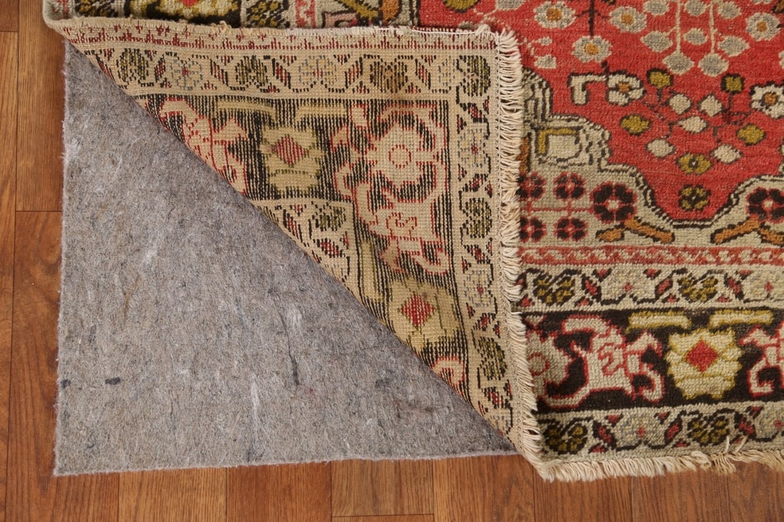 Pre-1900 Antique Vegetable Dye Oushak Turkish Rug 4x6 - 8