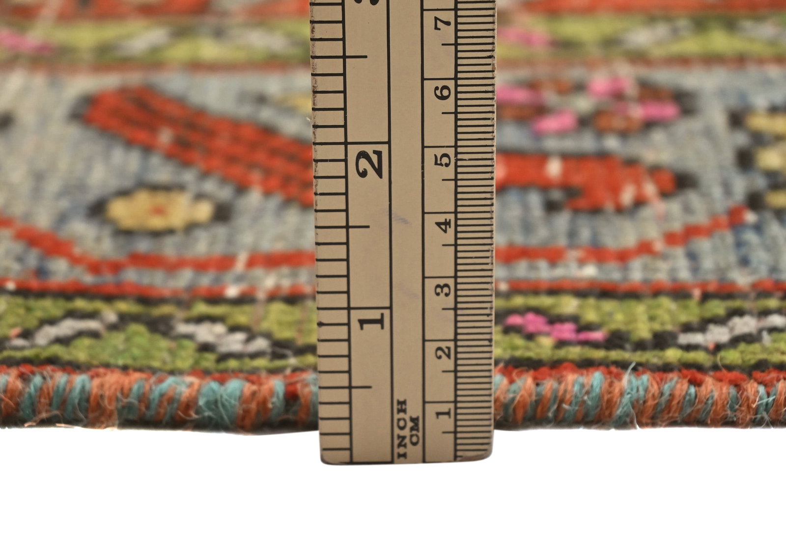 Semi Antique Tribal Pictorial 4'5X9'4 Vintage Runner Oriental Rug - 11