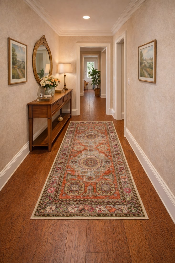 Semi Antique Tribal Pictorial 4'5X9'4 Vintage Runner Oriental Rug - 2