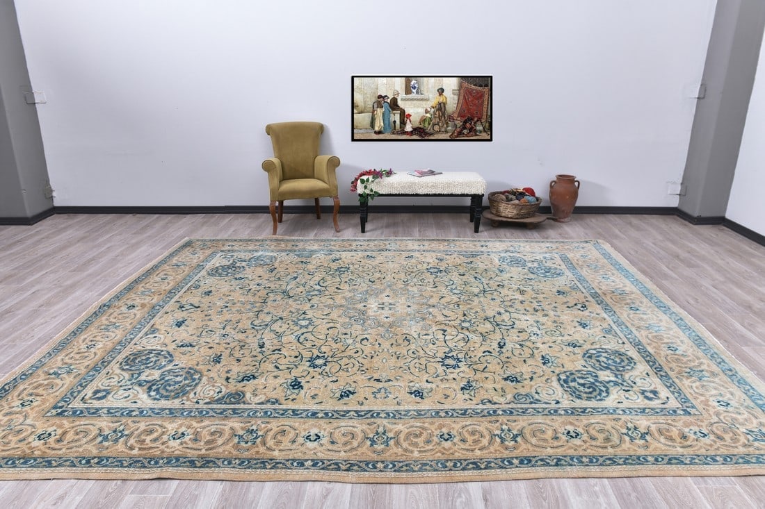 9'11'' x 13'0'' Unique Handmade Vintage Rug - 242590 (1 of 15)