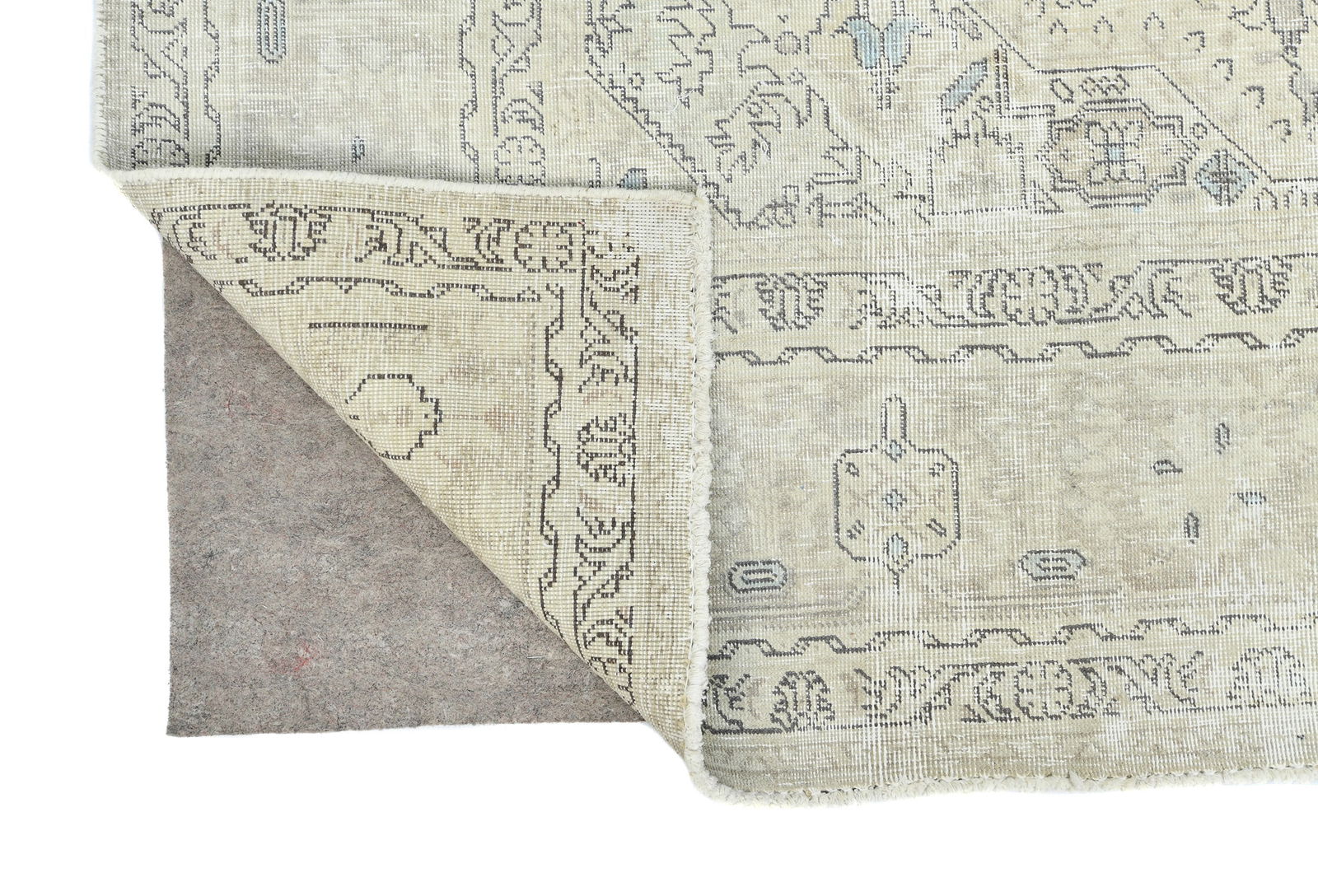 Antique Floral Traditional 6'5X10 Distressed Vintage Oriental Rug - 12