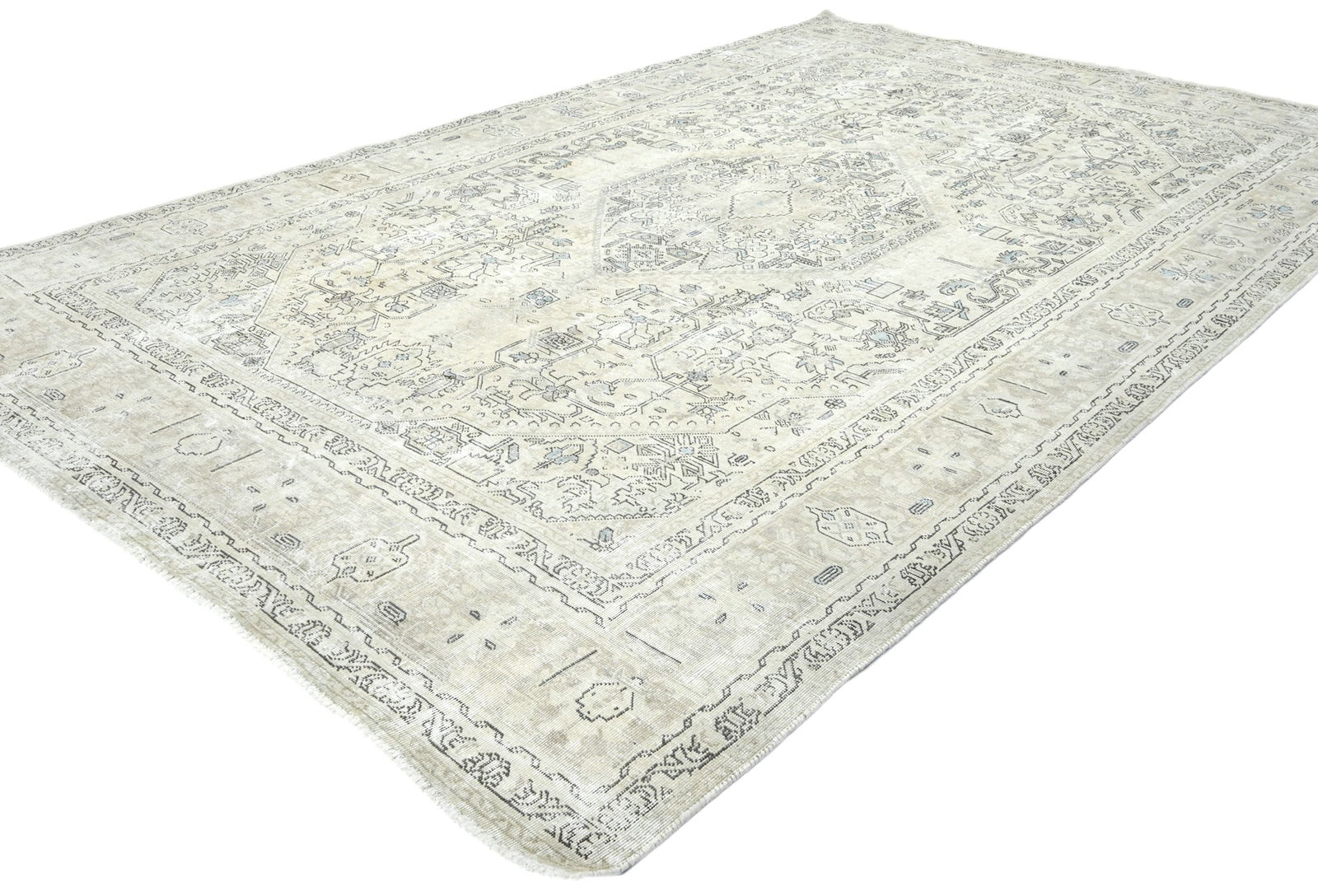 Antique Floral Traditional 6'5X10 Distressed Vintage Oriental Rug - 3