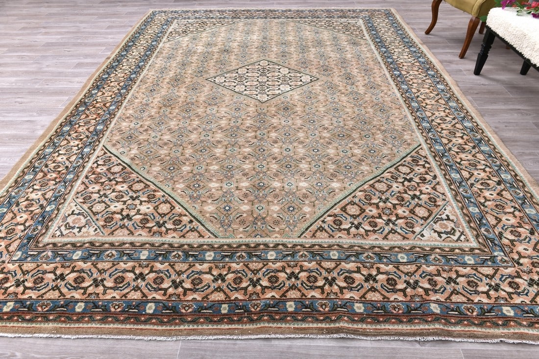 9'8'' x 13'2'' Unique Handmade Vintage Rug - 242582 - 3