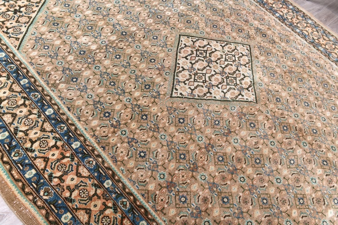 9'8'' x 13'2'' Unique Handmade Vintage Rug - 242582 - 4