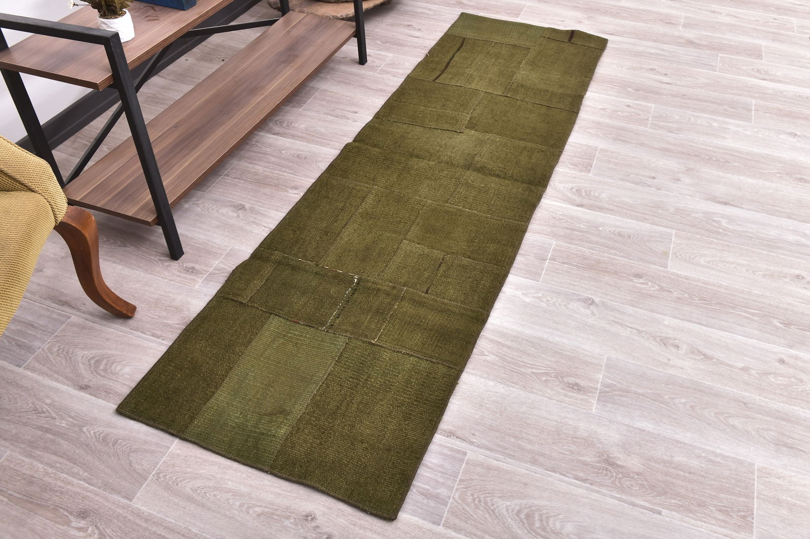 2'1'' x 7'1'' Turkish Vintage Hemp Rug - 240044 - 2