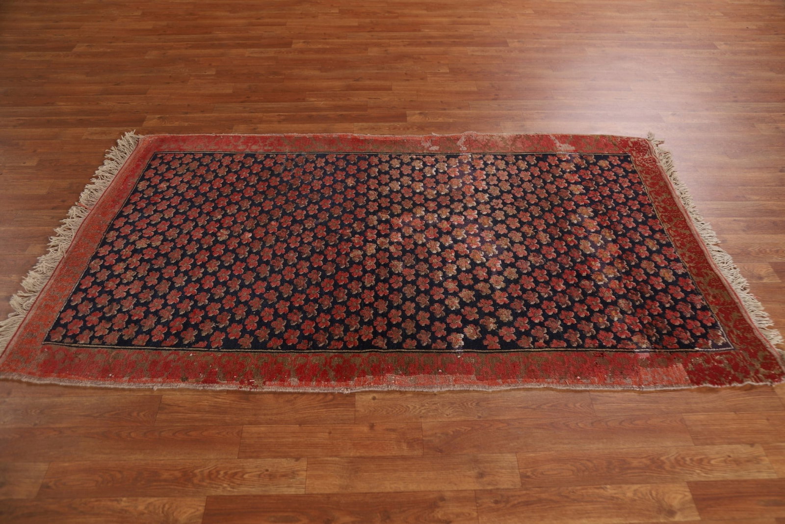 Pre-1900 Antique Vegetable Dye Karabakh Turkish Rug 4x6 - 15