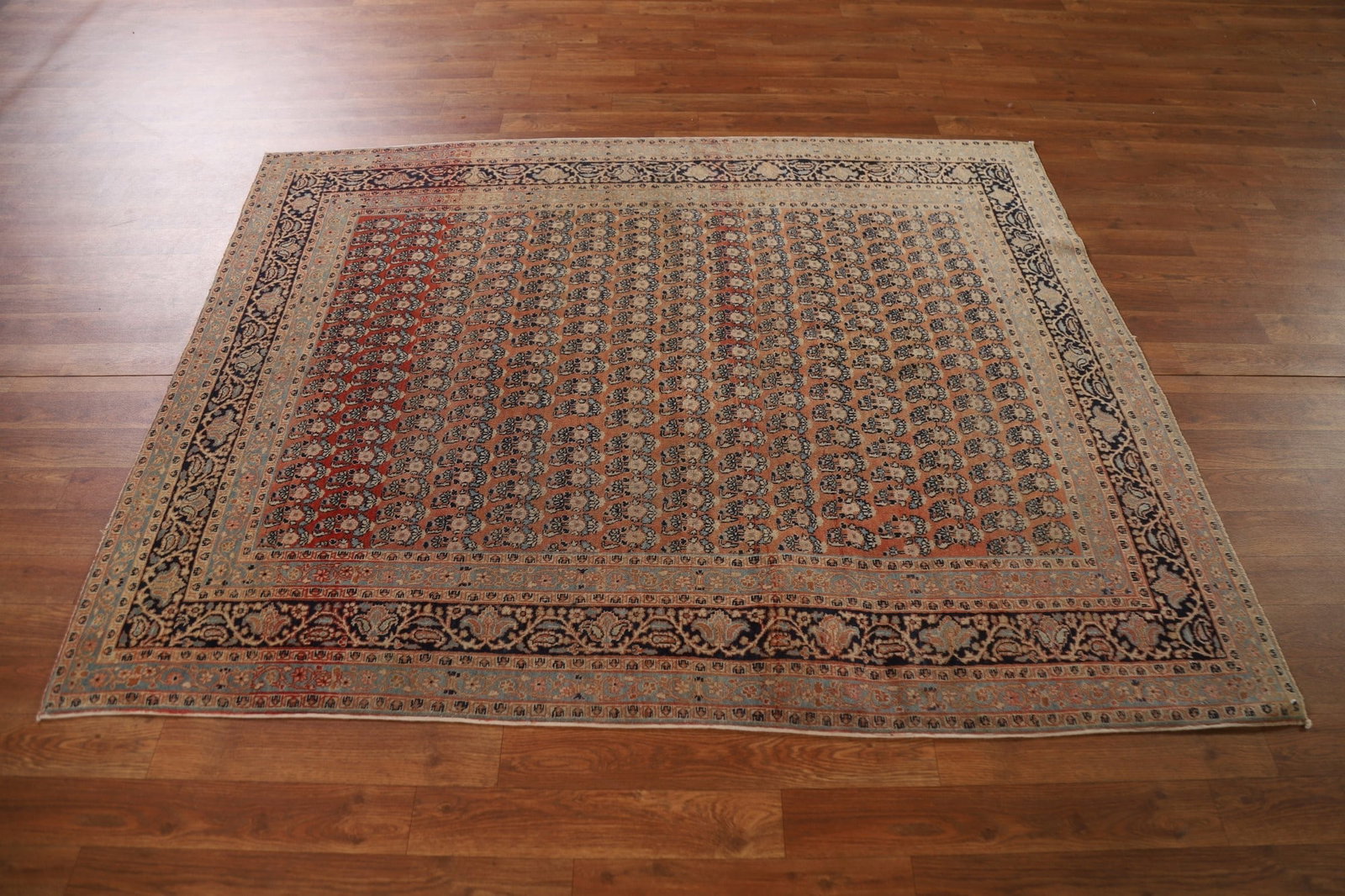 Pre-1900 Antique Tabriz Haj Jalili Vegetable Dye Persian Rug 4x6 - 15